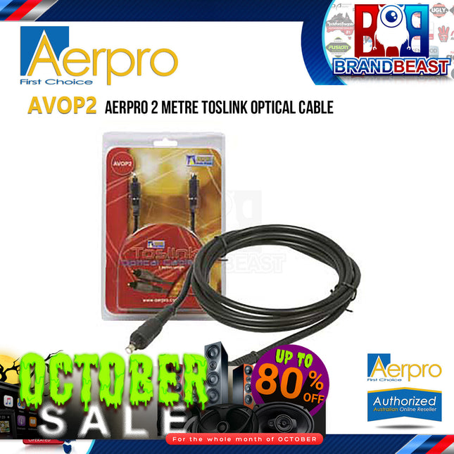 Aerpro AVOP2 2M Toslink Optical Cable
