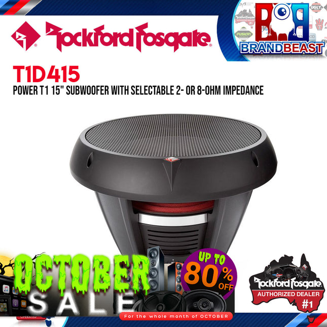 Rockford Fosgate T1D415 Power 15" T1 4-Ohm DVC Subwoofer