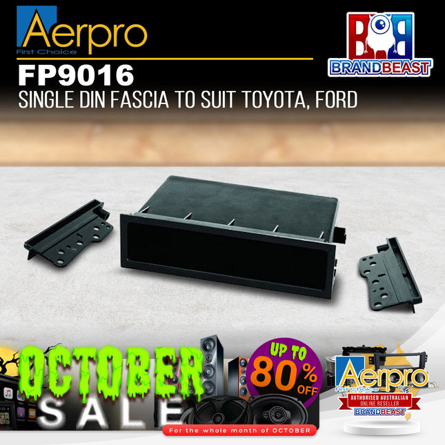 Aerpro FP9016 Single DIN Black Facia Kit Suit Toyota & Subaru Various Vehicles