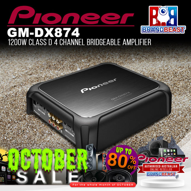 Pioneer GM-DX874 Class D 4-Channel Bridgeable Amplifier