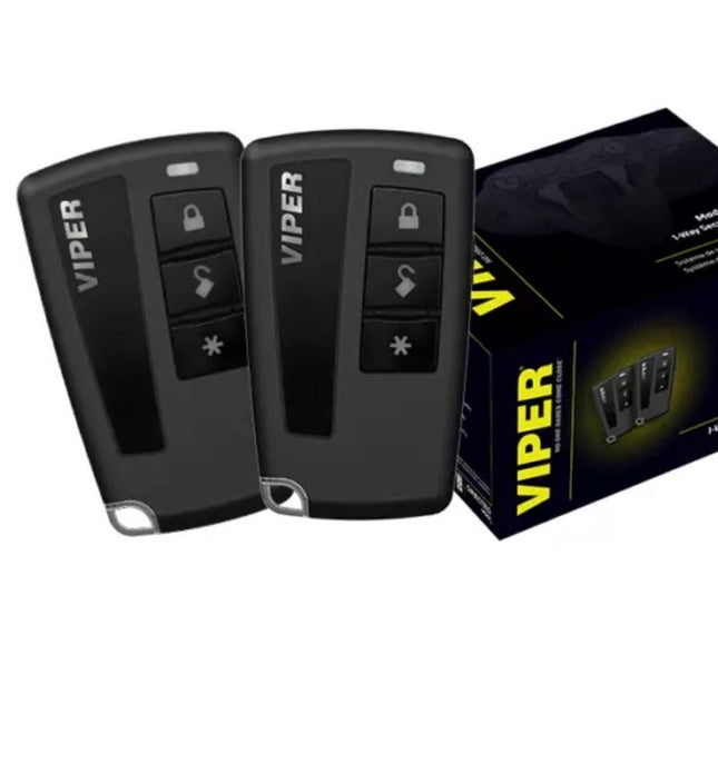 VIPER 3401V car alarm system with dual 4-button transmitters, control center, and comprehensive vehicle security features