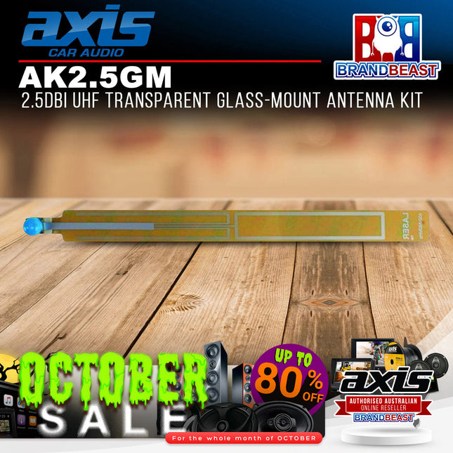 Axis AK2.5GM 2.5dBi UHF Transparent Glass-Mount Antenna Kit