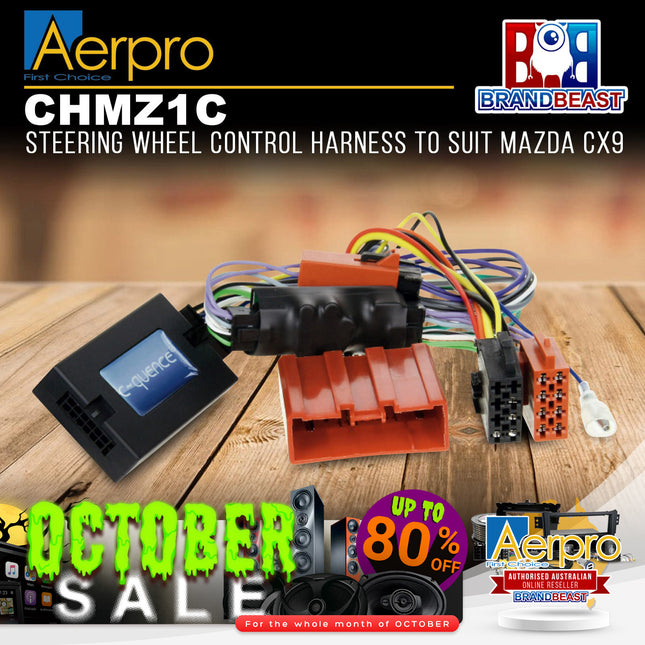 Aerpro CHMZ1C Steering Wheel Control Harness For Mazda CX-9/Mazda 3 Bose Systems