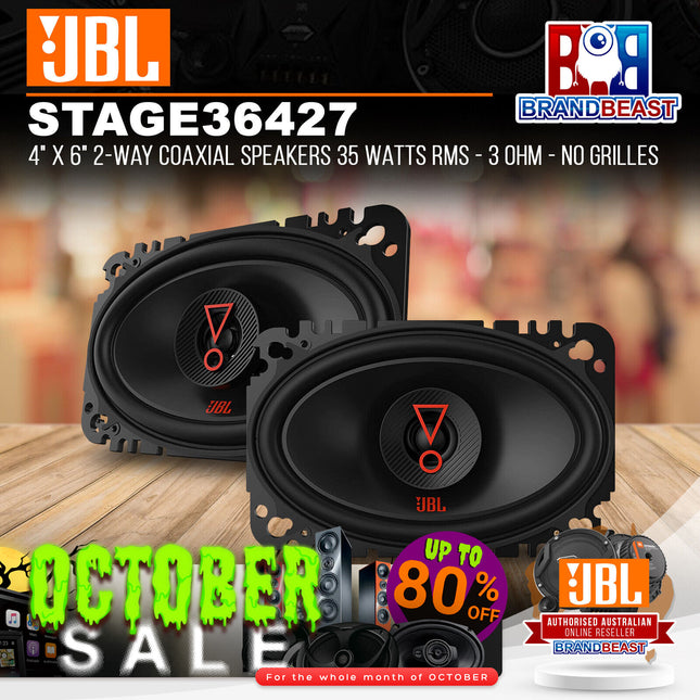 JBL STAGE3 427 4" 2-Way Coaxial Speaker 60 Watts RMS - 3 Ohms - Includes Grilles