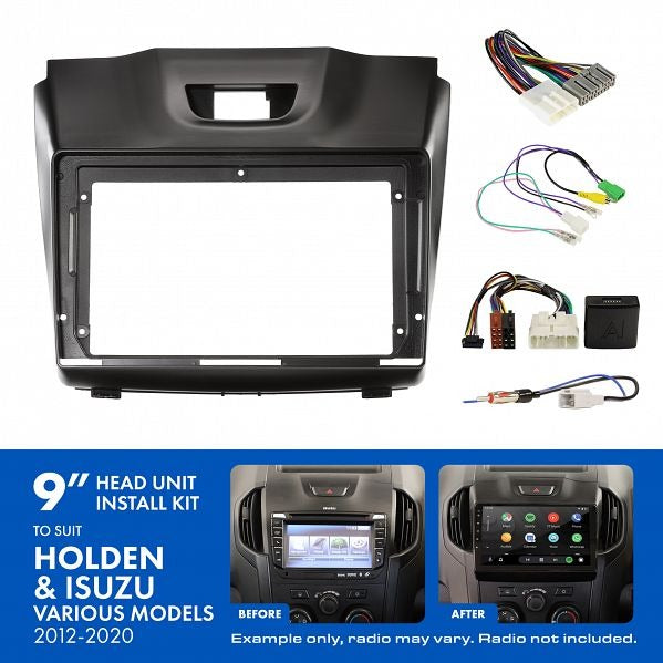 Aerpro AKIZ1B 9" Install Kit Suit Holden/Isuzu 2012 - 2020