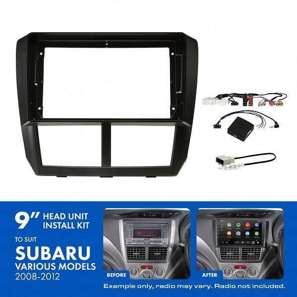 Aerpro AKSU7 9" Install Kit Suit Subaru Forester/Impreza 2007 - 2014