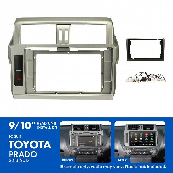 Aerpro AKTO36 9/10" Install Kit Suit Toyota Prado 2013 - 2017