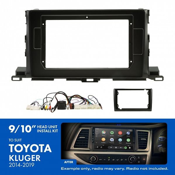 Aerpro AKTO37 9/10" Install Kit Suit Toyota Kluger 2014 - 2019