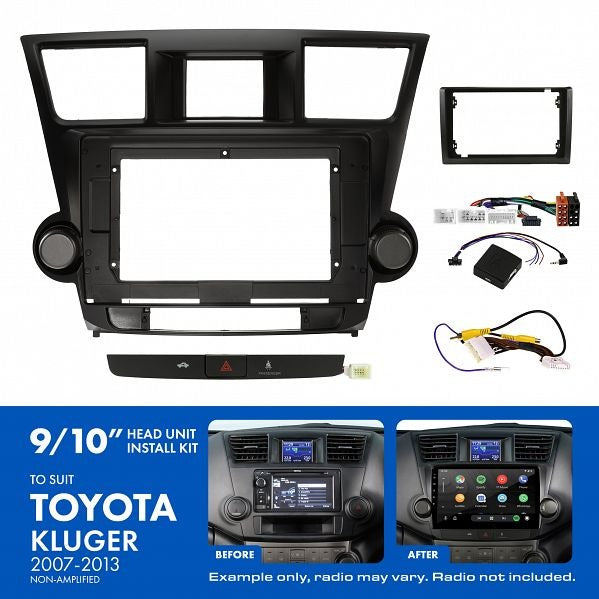 Aerpro AKTO6 9/10" Install Kit Suit Toyota Kluger 2007 - 2013