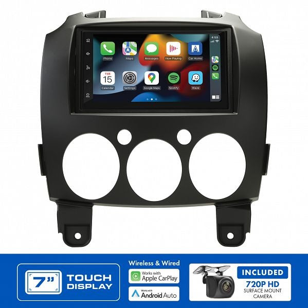 Aerpro AM7510K | 7" Multimedia Receiver | Suit Mazda 2 2007 - 2014