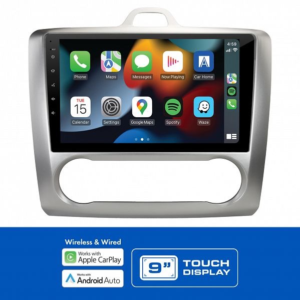 Aerpro AMAFO8 | 9" Multimedia Receiver Suit Ford Focus 2007 - 2011