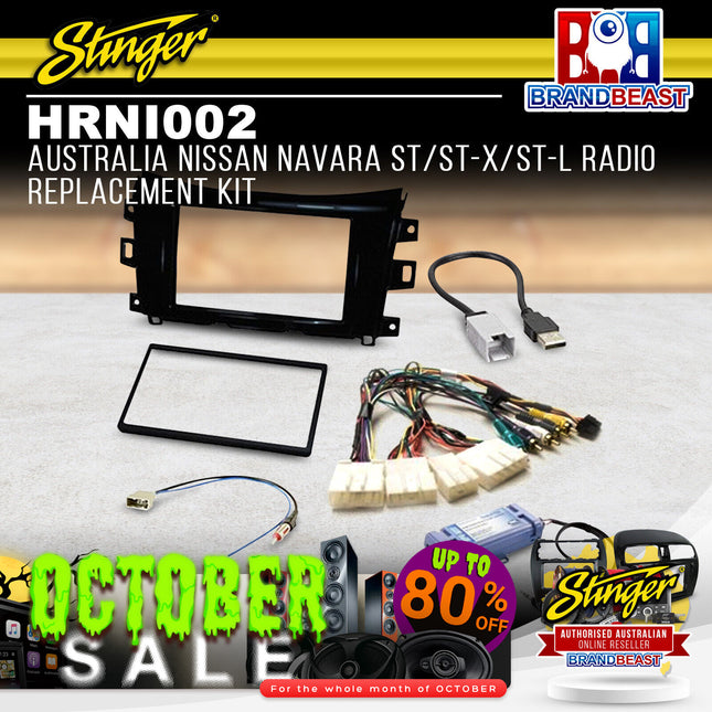 Stinger HRNI002 Nissan Navara ST/ST-X/ST-L Radio Replacement Kit