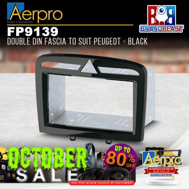 Aerpro FP9139 Double DIN Facia Kit to Suit Peugeot 308/RCZ