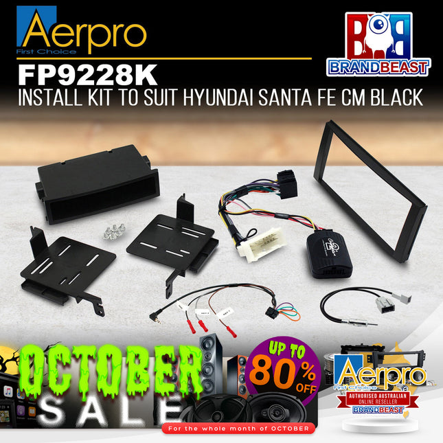 Aerpro FP9228K Single DIN/2-DIN Install Kit to Suit Hyundai Santa Fe CM