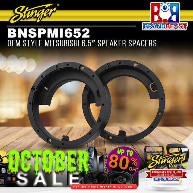 Stinger BNSPMI652 OEM Style Mitsubishi 6.5" Speaker Spacers