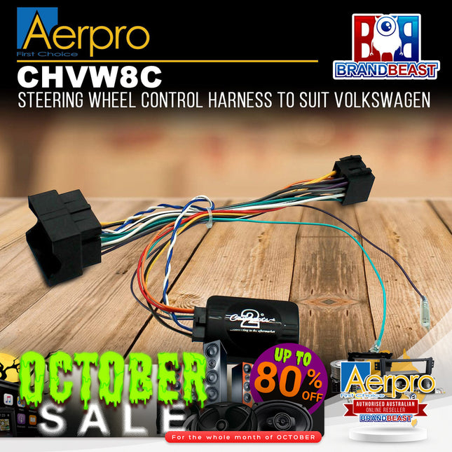 Aerpro CHVW8C Steering Wheel Control Interface Suit Volkswagen Various Models