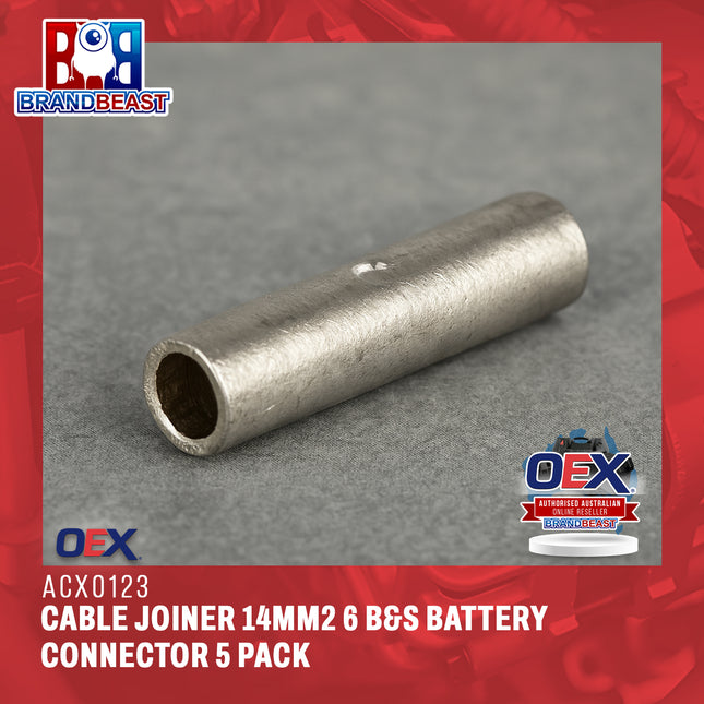 OEX ACX0123 Cable Joiner 14mm2 6 B&S Battery Connector 5 Pack