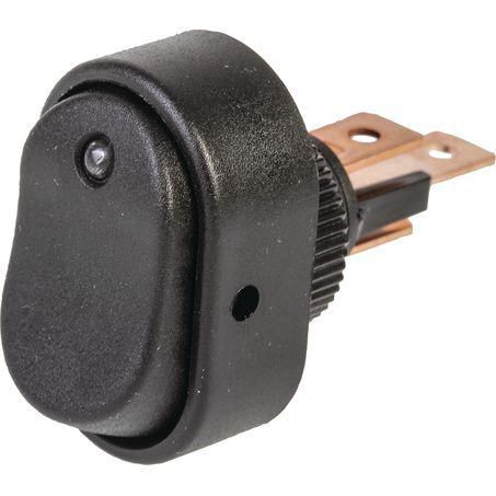 OEX ACX1973BL Rocker Switch SPST 12V Blue Illuminated – On/Off Surface Mount, 30A Contacts
