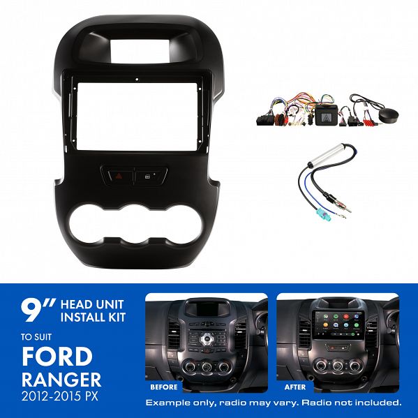 Aerpro AKFO2 9" Install Kit Suit Ford Ranger 2012 - 2015