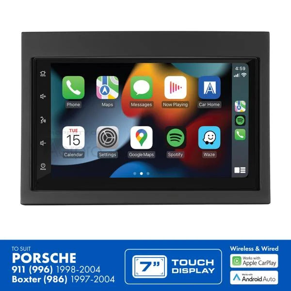 Aerpro AM8290K 7″ Multimedia Receiver for Porsche – Wireless CarPlay & Android Auto Upgrade