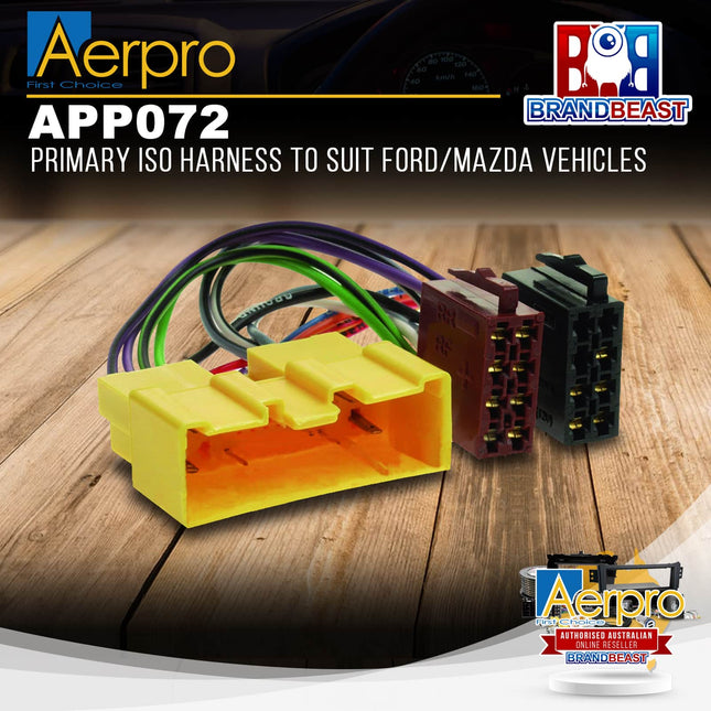 Aerpro APP072 Primary ISO Harness Suit Ford & Mazda Various Models