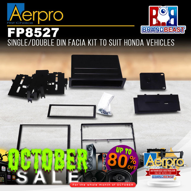 Aerpro FP8527 Single/Double DIN Black Facia Kit Suit Honda Various Models
