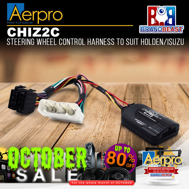 Aerpro CHIZ2C Steering Wheel Control Harness to Suit Holden/Isuzu