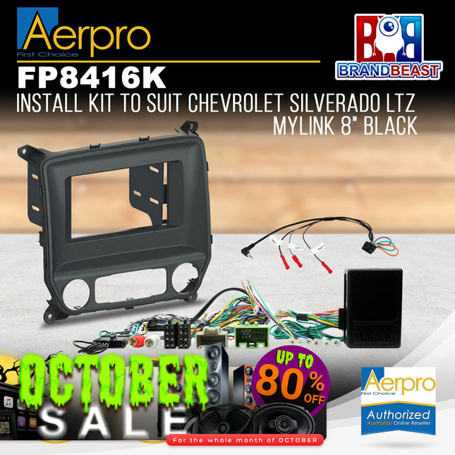 Aerpro FP8416K 2-Din Install Kit to Suit Chevrolet Silverado 2014-On