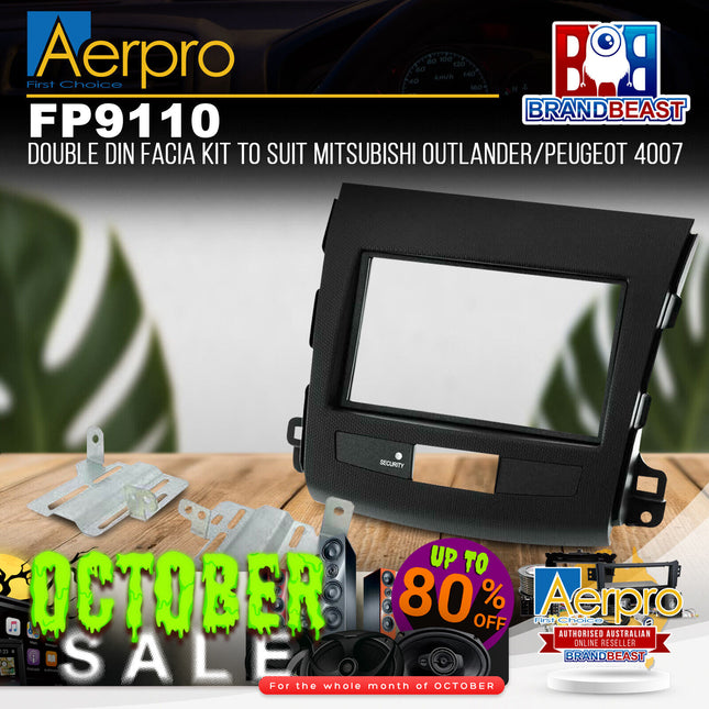Aerpro FP9110 Double DIN Facia Kit to Suit Mitsubishi Outlander/Peugeot 4007