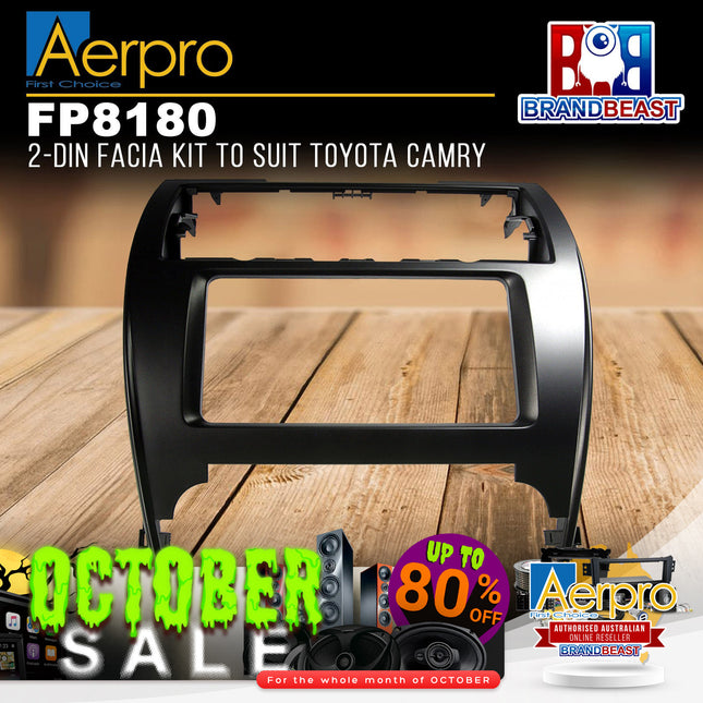 Aerpro FP8180 Double DIN Dark Charcoal Facia Kit Suit Toyota Camry 2012 - 2017