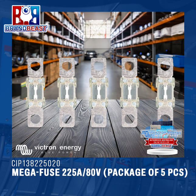 Victron Energy CIP138225020 MEGA-Fuse 225A/80V (Package of 5 pcs)