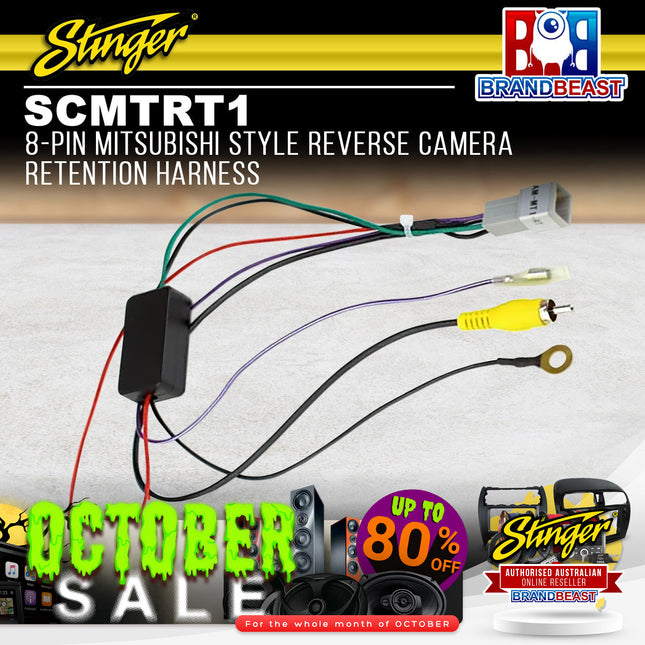Stinger SCMTRT1 8-Pin Reverse Camera Retention Harness To Suit Mitsubishi