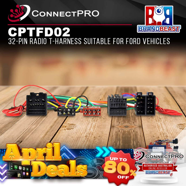 ConnectPRO CPTFD02 32-Pin Radio T-Harness Suitable for Ford Vehicles
