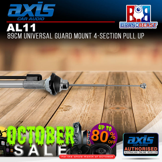 Axis AL11 89cm Guard Mount 4-Section Pull Up Antenna