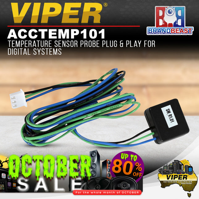 Viper ACCTEMP101 Temperature Sensor Probe Plug & Play for Digital Systems