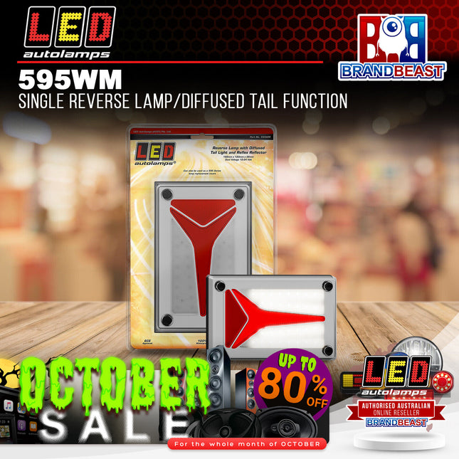 LED Autolamps 595WM Single Reverse Lamp/Diffused Tail Function