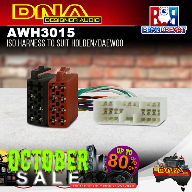 DNA AWH3015 ISO Harness To Suit Holden/Daewoo Vehicles