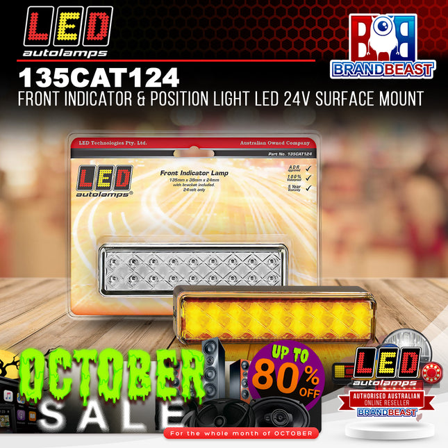 LED Autolamps 135CAT124 Front Indicator & Position Light LED 24V Surface Mount