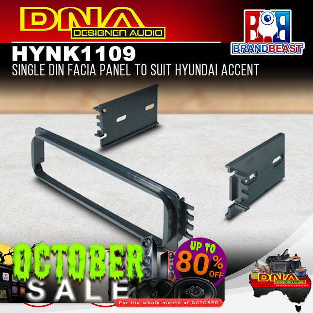 DNA HYN-K1109 Single DIN Fascia Panel to Suit Hyundai Accent