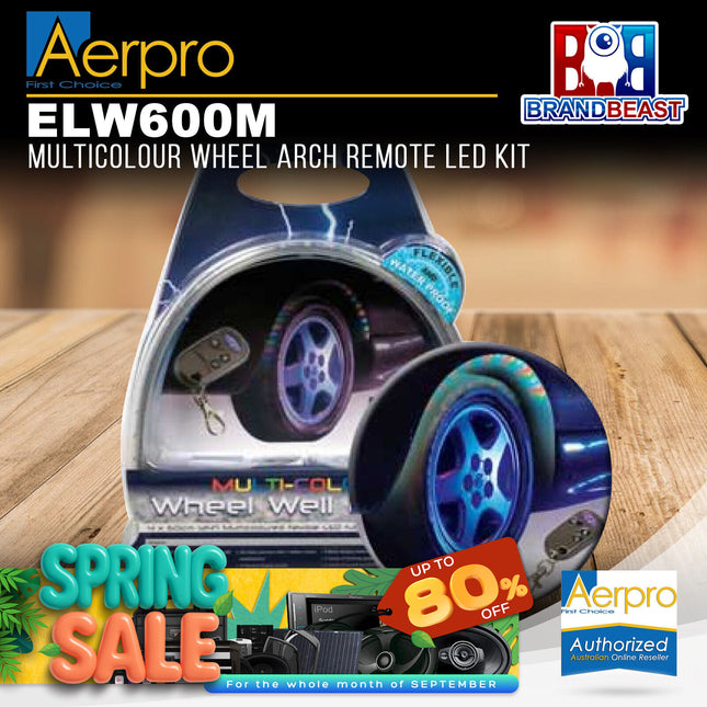 Aerpro ELW600M Multicolour Wheel Arch Remote LED Kit