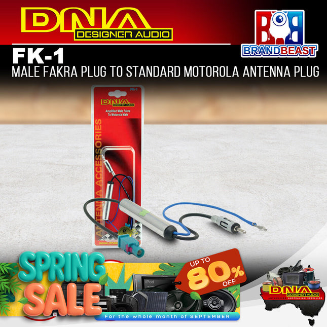 DNA FK-1 Male Fakra Plug To Standard Motorola Antenna Plug