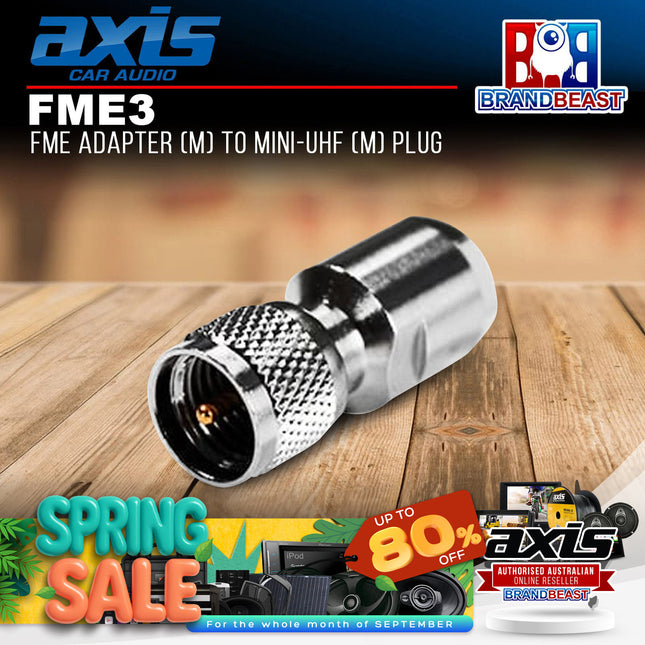 Axis FME3 Fme Adapter (M) To Mini-uhf (M) Plug
