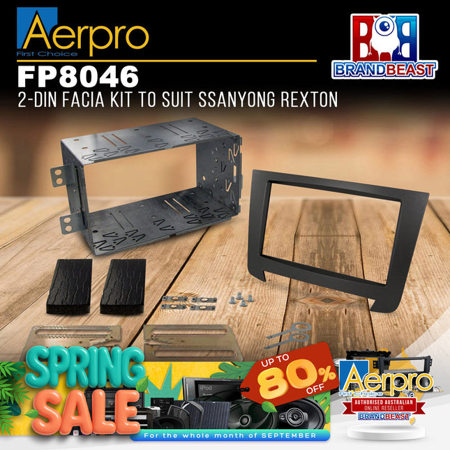 Aerpro FP8046 2-DIN Facia Kit to Suit Ssanyong Rexton