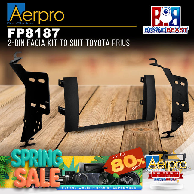 Aerpro FP8187 2-DIN Facia Kit to Suit Toyota Prius