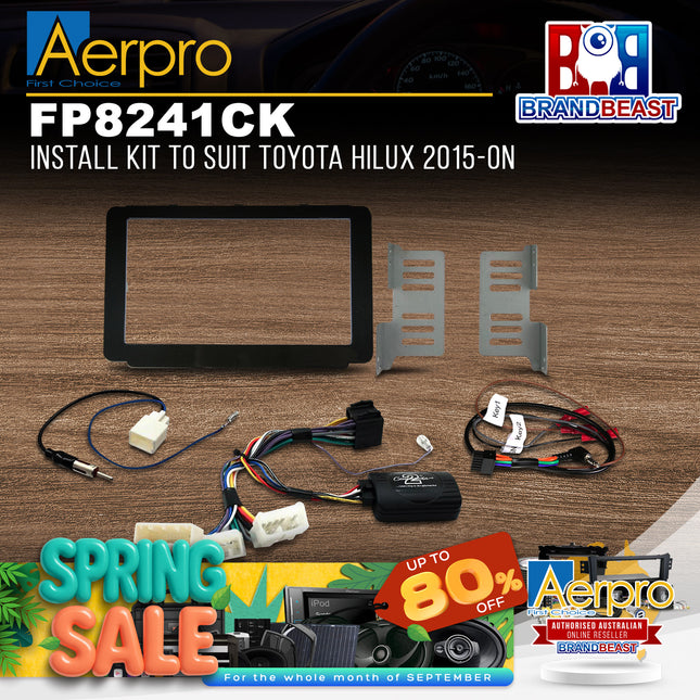 Aerpro FP8241CK Install Kit to Suit Toyota Hilux 2015-On