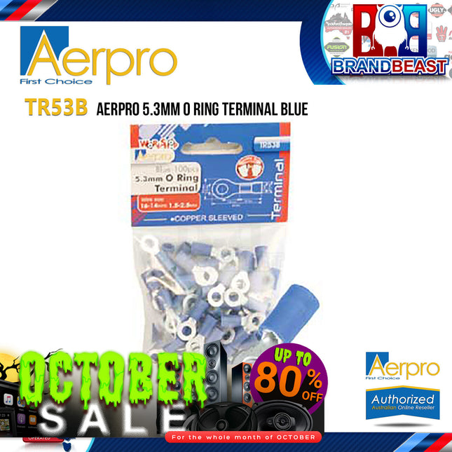 Aerpro TR53B 5.3mm O Ring Terminal Blue