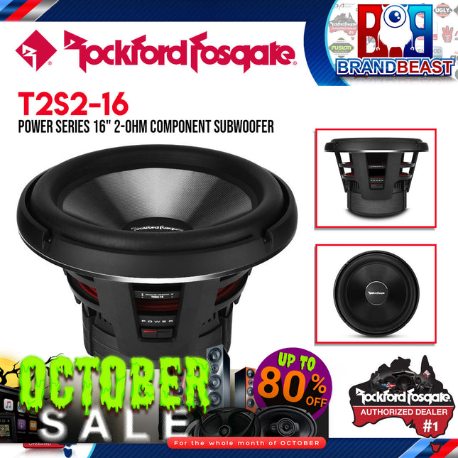 Rockford Fosgate T2S2-16 Power 16" T2 Single 2-Ohm Subwoofer