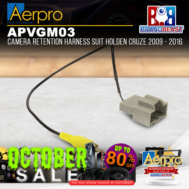 Aerpro APVGM03 Camera Retention Harness Suit Holden Cruze 2009 - 2016