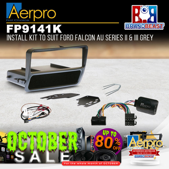 Aerpro FP9141K Single DIN Install Kit Suit Ford Falcon AU Series 2/3