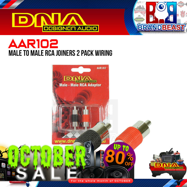 DNA AAR102 Male To Male RCA Joiners - 1 Pack For 2